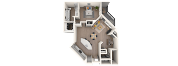 A10S Floor Plan at The District at Rosemary, Sarasota, FL, 34236