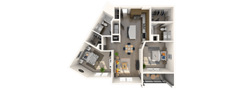 Rome Floor Plan at The Rialto, Orlando, 32819