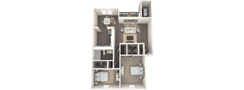 Vista Deluxe Floor Plan at The Brittany, Indialantic, FL, 32903 