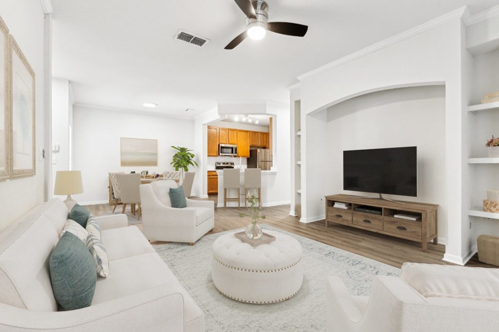 Living Room at Ballantrae Apartments, Sanford, FL, 32771