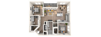 B4 Floor Plan at The District at Rosemary, Sarasota