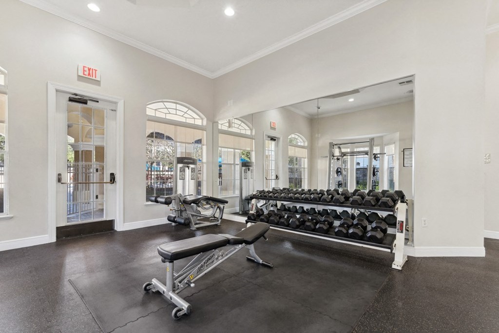the preserve at ballantyne commons fitness room at Grandeville on Saxon, Orange City, 32763