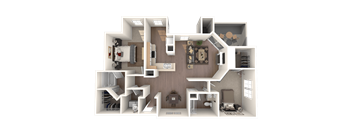 Ruby Deluxe Floor Plan at Stonelake at the Arboretum, Austin