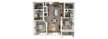 Sorrento Floor Plan at The Rialto, Orlando, 32819