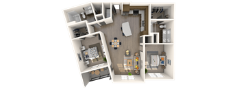 Siena Floor Plan at The Rialto, Orlando, FL