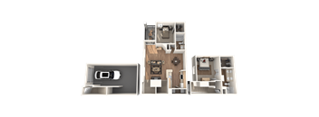 Santa Fe Floor Plan at Sedona Springs, Austin, TX, 78749