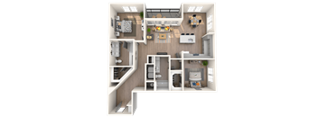 B7 Floor Plan | The District at Rosemary