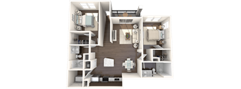 Orchid Floor Plan at Barcelona Jupiter, Florida, 33458