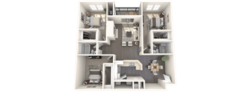 Fisher Floor Plan at Residences at Westborough Station, Westborough, MA, 01581