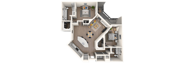 B8 Floor Plan at The District at Rosemary, Sarasota, FL