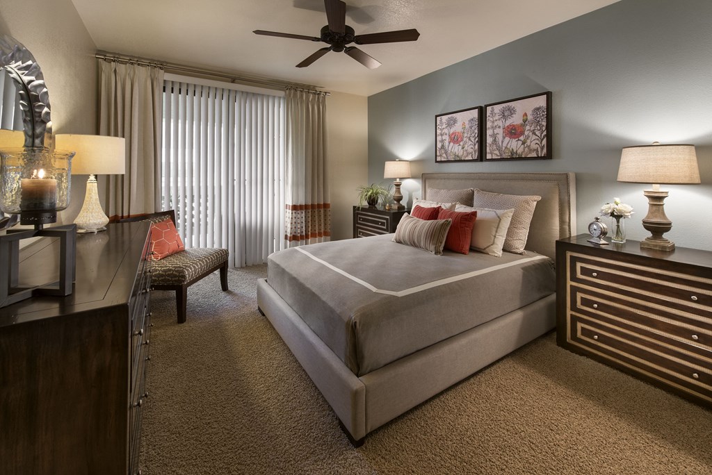 Comfortable Bedroom With Large Window at Villas at San Dorado, Oro Valley, 85737