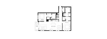 Lux 1480 Floor Plan at SLX Atlanta, Georgia, 30341
