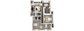 Paradise Deluxe Floor Plan  at The Brittany, Indialantic, FL, 32903