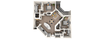 B10S Floor Plan at The District at Rosemary, Florida