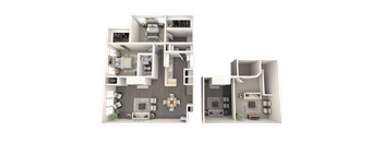 Lyman Floor Plan at Residences at Westborough Station, Westborough, MA