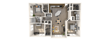 Modena Floor Plan at The Rialto, Orlando, FL, 32819