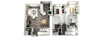 Darlington Floor Plan at Emblem Alpharetta, Alpharetta, Georgia