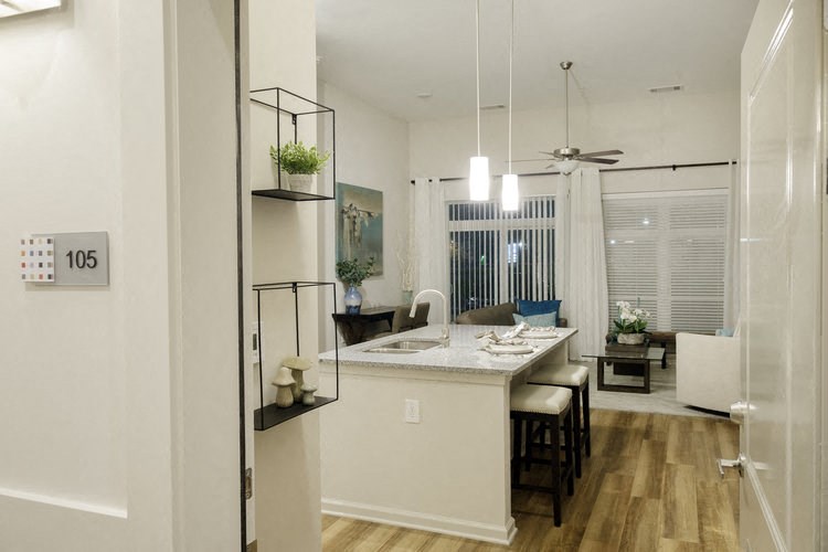 Kitchen Kitchen at Lofts at Zebulon, Georgia, 31210