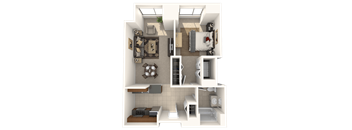Franklin Floor Plan at Hartford 21, Hartford, CT