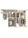 1H Floor Plan 1H Floor Plan |Hartford 21