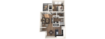 The Perry Classic Floor Plan at Northland at the Arboretum, Texas, 78759