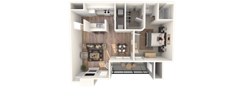 Lady Bird Floor Plan  at Channings Mark, Austin, Texas