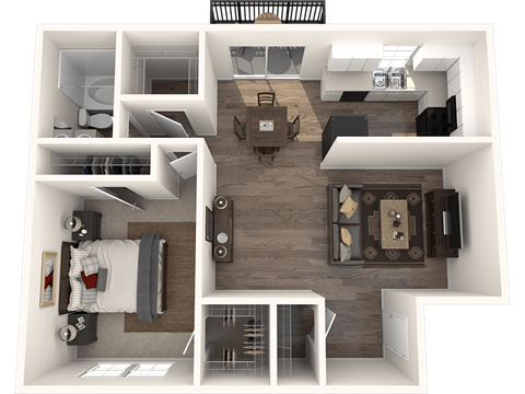 The Cardinal Floor Planat Randolph Park, Charlotte North Carolina