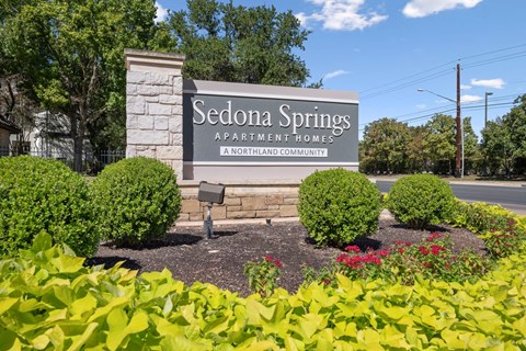 Welcome Signage at Sedona Springs, Texas, 78749