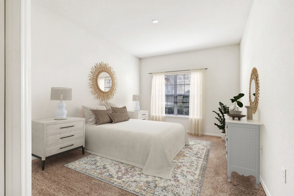 A spacious bedroom at Ballantrae apartments, Sanford, Florida