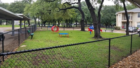 Dog park at Monterey Ranch, Austin, TX