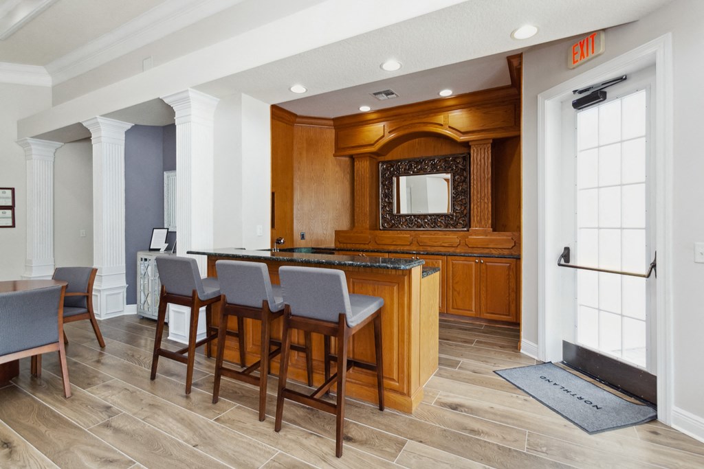 kitchen at the clubhouse at Grandeville on Saxon, Florida, 32763