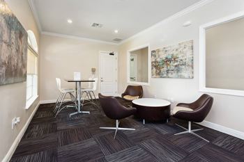 business center at Grandeville on Saxon apartments in Orange City, Florida