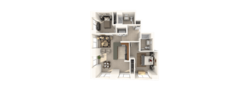 Mortenson Floor Plan at Hartford 21, Hartford, Connecticut