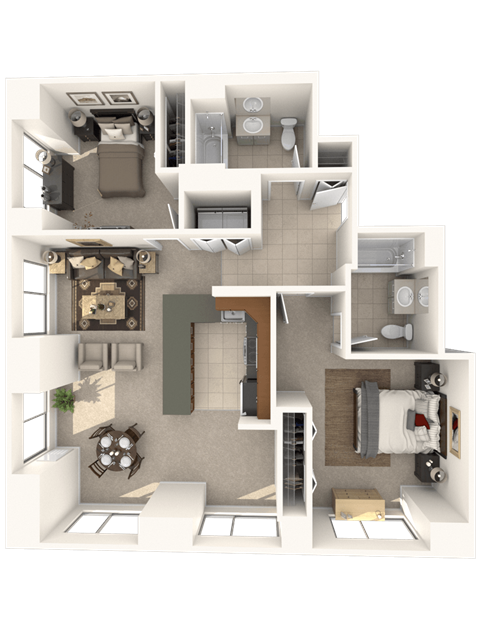 Mortenson Floor Plan at Hartford 21, Hartford, Connecticut