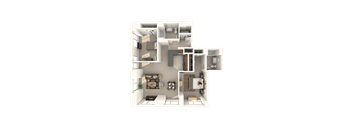 Wadsworth Floor Plan at Hartford 21, Hartford