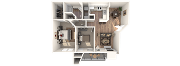 Sculpture Falls Floor Plan at Channings Mark, Austin
