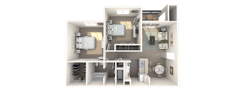 Miami Blue Floor Plan at Cypress Shores, Coconut Creek, 33063