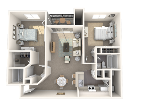 Pearl Crescent Floor Plan at Cypress Shores, Coconut Creek, Florida