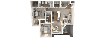 Dayflower Classic Floor Plan  at The Lodge at Lakeline Village, Cedar Park, 78613