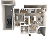 2X2F Floor Plan 2X2F Floor Plan | Lodge at Lakeline Village
