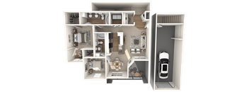 Brighton Classic Floor Plan at The Lodge at Lakeline Village, Cedar Park, 78613