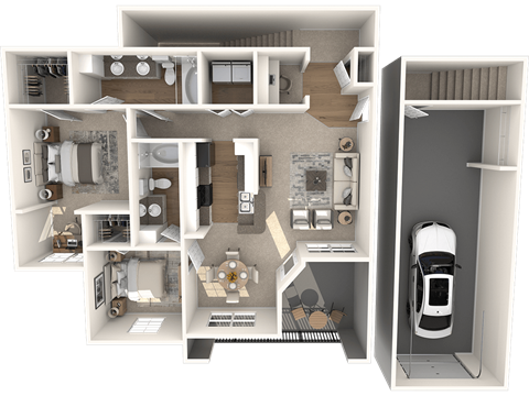 Brighton Classic Floor Plan at The Lodge at Lakeline Village, Cedar Park, 78613