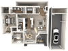 2X2G Floor Plan 2X2G Floor Plan | Lodge at Lakeline Village