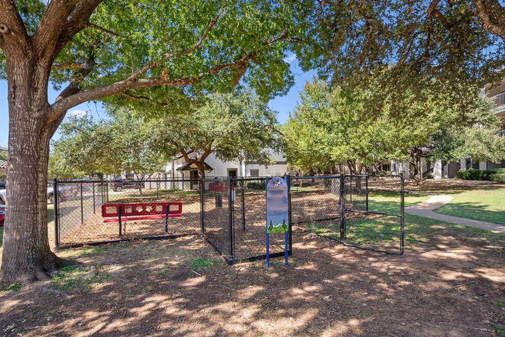 Dog park at Sedona Springs, Austin, TX, 78749