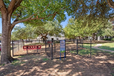 Dog park at Sedona Springs, Austin, TX, 78749