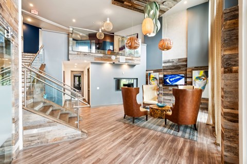 Lobby area at Glenwood at Grant Park Apartments, Atlanta, Georgia