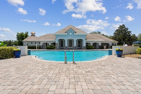 Community Pool with Lounge Chairs at Ballantrae Apartments, Sanford