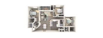 Monarch Floor Plan at Cypress Shores, Coconut Creek
