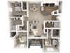 3X2H Floor Plan 3X2H Floor Plan | Lodge at Lakeline Village