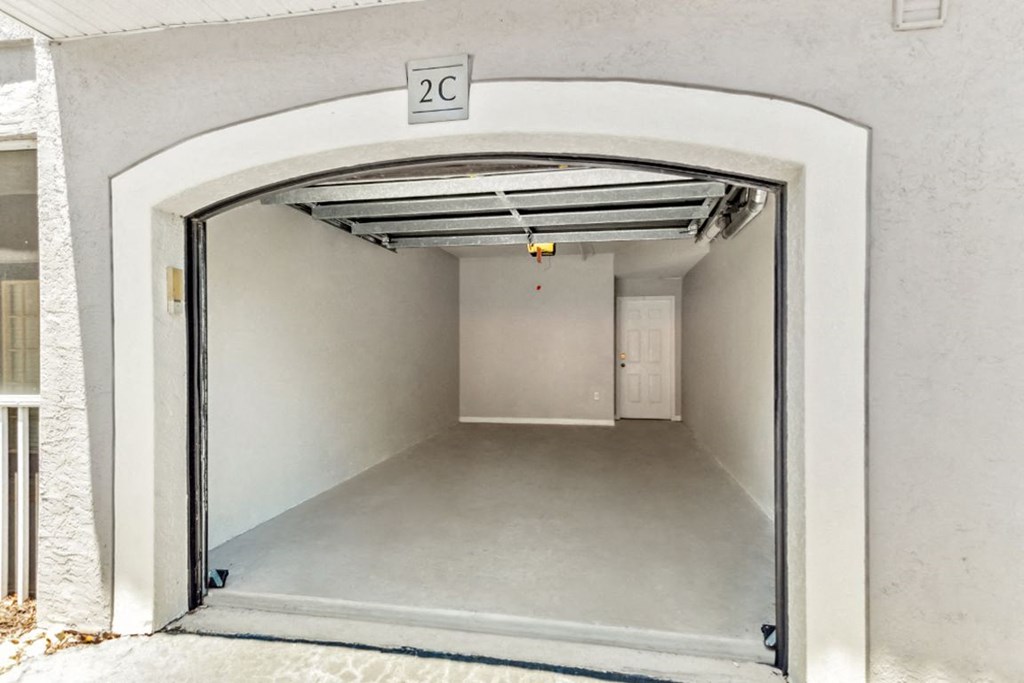 attached garage at Ashlar apartments in Fort Myers, Florida